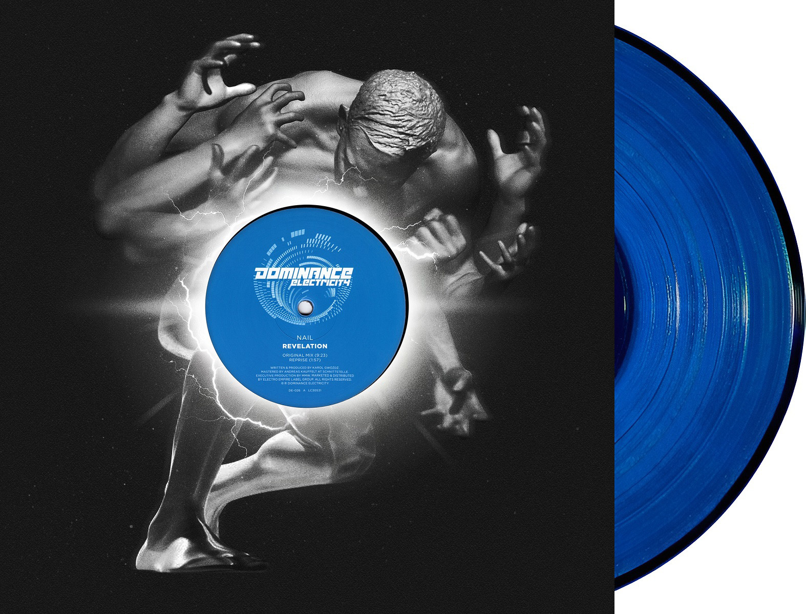 Cover and blue vinyl