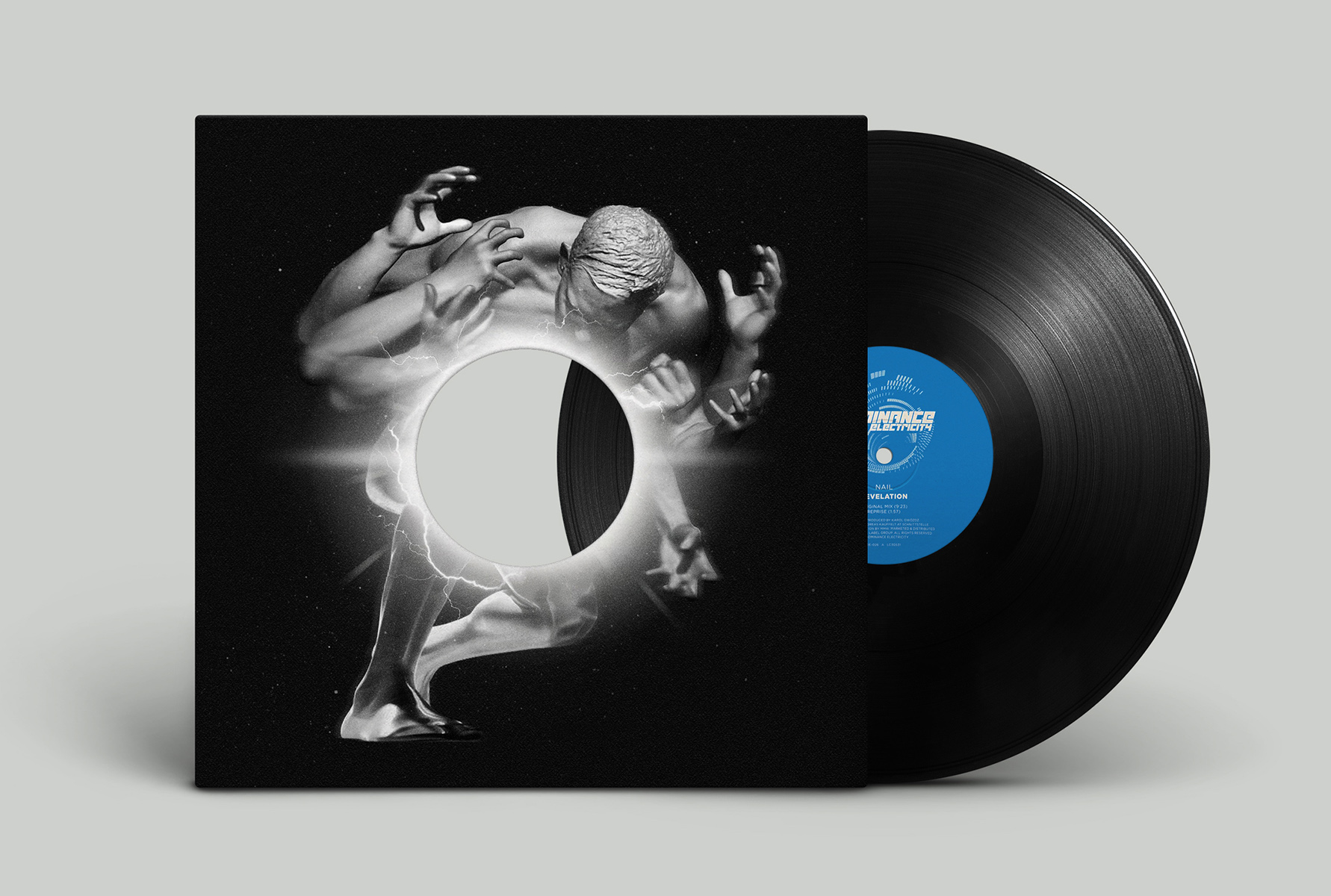 Die-cut label company sleeve